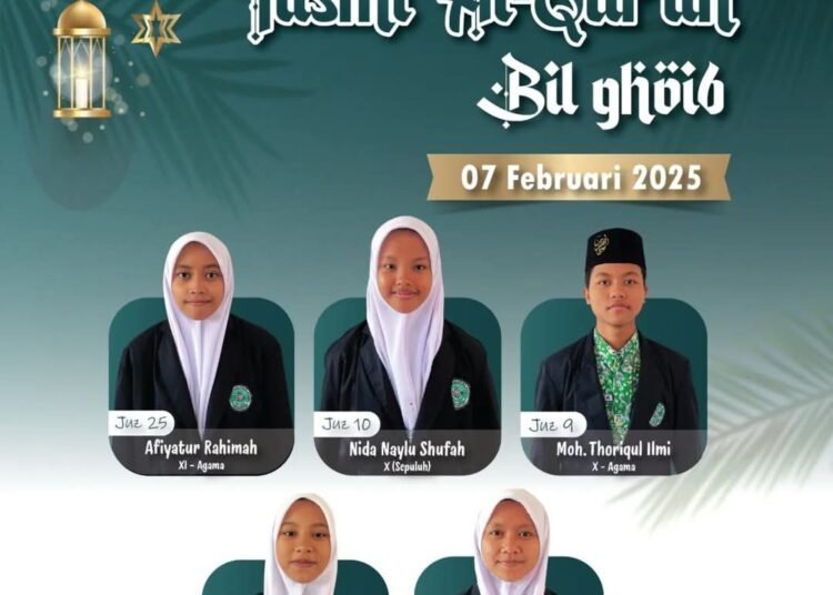 5 Santri MATQ Sunanul Muhtadin Sukses  Laksanakan Tasmi’ Al-Qur’an Bil Ghoib 