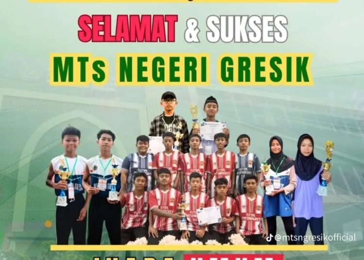 Selamat dan Sukses !! MTsN Gresik Raih Juara Umum Porseni Tingkat Kabupaten Gresik 2025