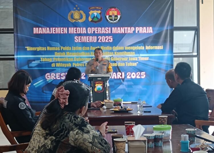 Humas Polda Jatim Bersinergi Bersama Awak Media Wujudkan Kondusivitas Kamtibmas Jelang Pelantikan Gubernur dan Wakil Gubernur Jawa Timur