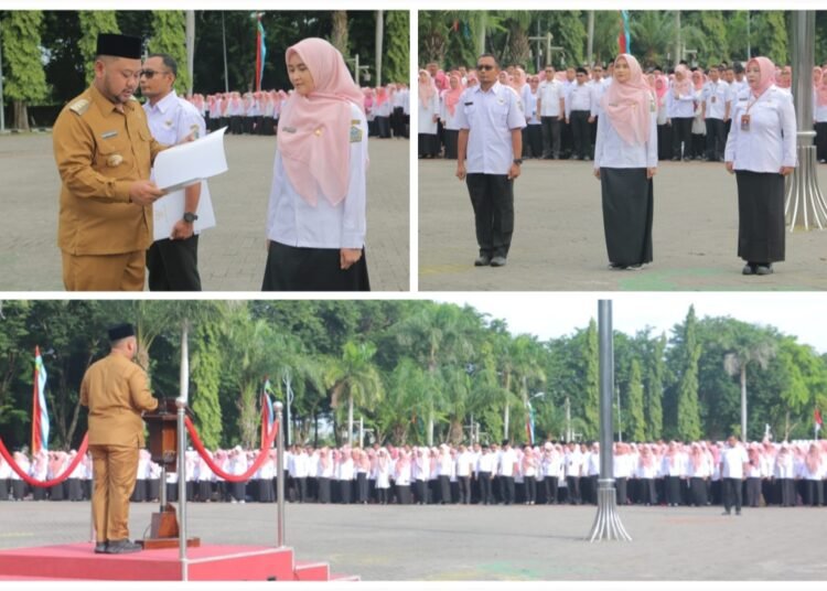 Sumringah !! Ribuan ASN PPPK Terima SK Penyesuaian Tunjangan Jabatan Fungsional Langsung dari Bupati Gresik