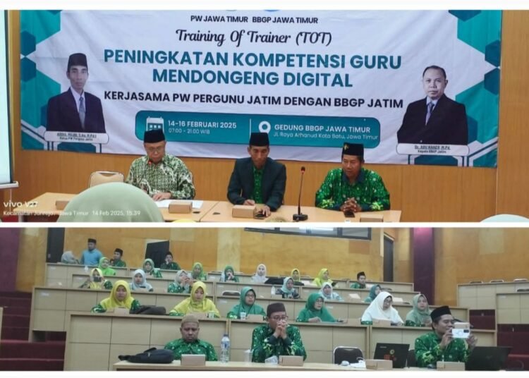 Seru !! PERGUNU Jawa Timur Gandeng BBGP Jatim Gelar Diklat TOT Peningkatan Kompetensi Guru Mendongeng Digital