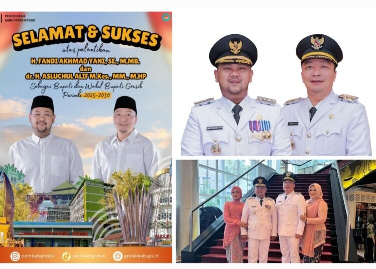 Kepala DPMPTSP A.M. Reza Pahlevi, A.P Ucapkan Selamat dan Sukses Atas Pelantikan Gus Yani – dr. Alif sebagai Bupati dan Wakil Bupati Kabupaten Gresik Periode 2025 – 2030