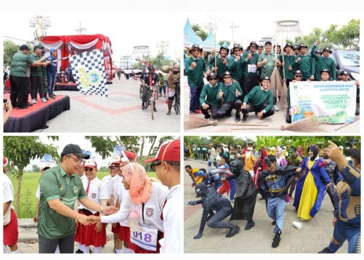 Giat Estafet !! Usai Bersama Ribuan Jam’iyah NU, Wabup dr. Alif Lanjut Lepas Peserta Gerak Jalan Balongpanggang – Gresik