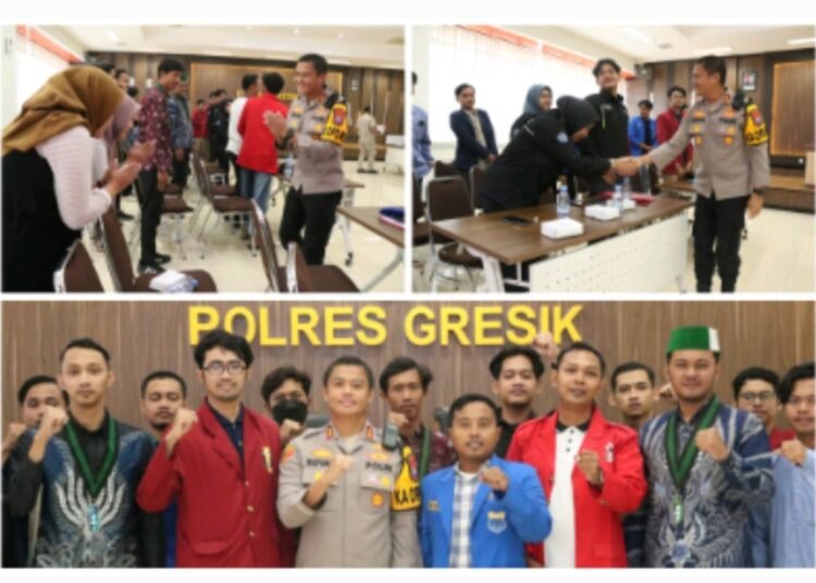 Kapolres Milenial Rangkul Mahasiswa Gresik Turut Jaga Kamtibmas Sambut Ramadan 1446 H
