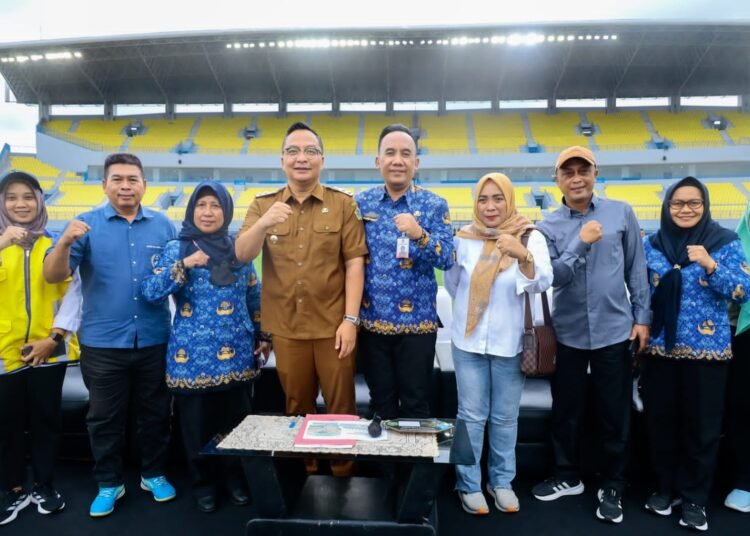 Dengan mengucap Bismillahirrahmanirrahim, Presiden Prabowo juga Meresmikan Stadion Gelora Joko Samudro Gresik
