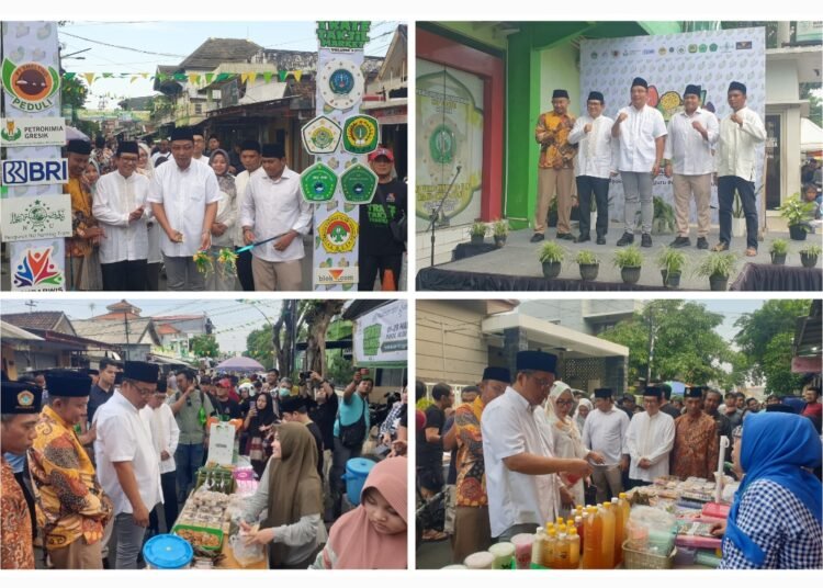 Wabup dr. Alif, Ketua Dewan dan Dirut Petrokimia Gresik Kompak Dukung UMKM Lewat Trate Takjil Market