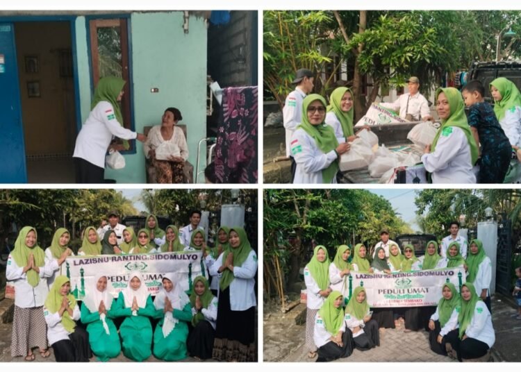 Ramadan Berkah !! Srikandi Lazisnu Sidomulyo Dukun Bagikan Ratusan Paket Sembako untuk Masyarakat