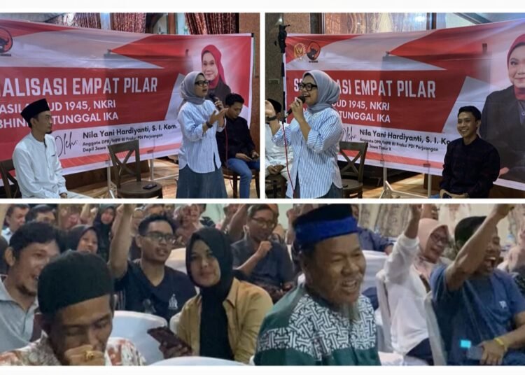 Anggota DPR RI Nila Yani Hardiyanti Gelar Sosialisasi 4 Pilar di Dusun Srembi Kembangan Gresik
