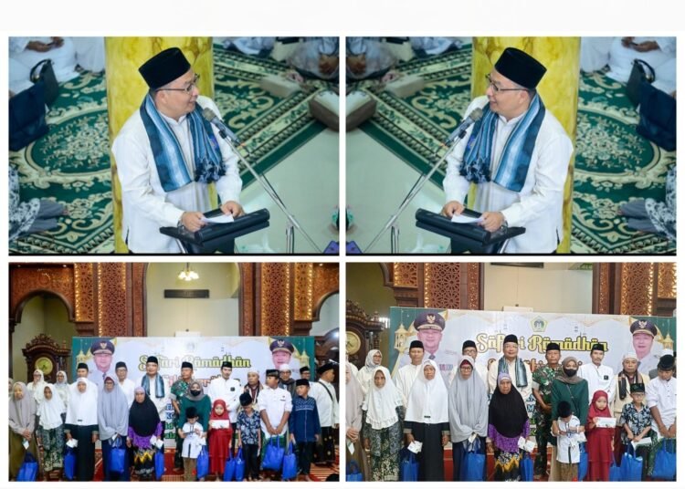 Tak Hanya Berbagi Santunan, Wabup dr Alif Penuh Bijak Serap Aspirasi Warga saat Safari Ramadan di Siwalan