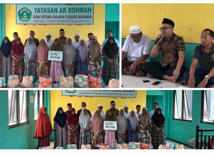 Berkah Ramadan, Jiddan DPR RI Asal Gresik Bagikan 1.000 Paket Sembako untuk Anak Yatim Piatu, Janda dan Kaum Dhuafa