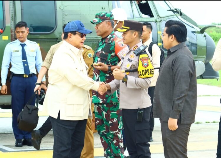 Kapolres Gresik Totalitas Amankan Kunjungan Kerja Presiden RI Prabowo Subianto ke Smelter PT. Freeport Indonesia