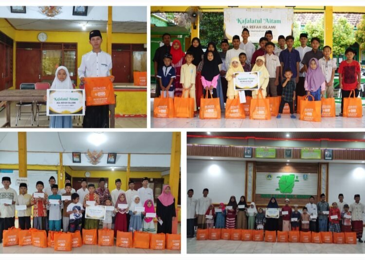 Subhanallah !! Bulan Penuh Berkah, Santri MA Refah Islami Gelar Program Berbagi untuk Sesama