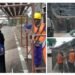 DLH Gresik Gerak Cepat Perbaiki Dinding Gapura Tugu Selamat Datang yang Ambrol !!