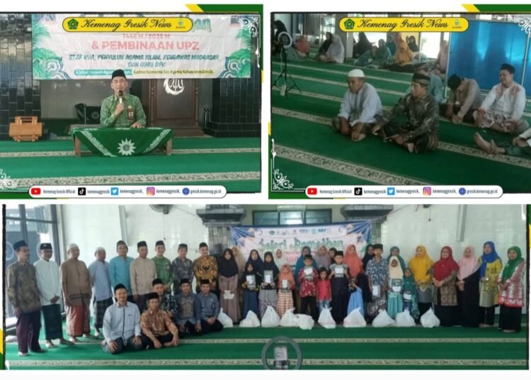 KUA Bungah Kembali Gelar Safari Ramadan Santuni Anak Yatim dan Dhuafa di Masjid Al Manaar Mojopurowetan