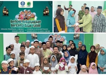 Berkah Ramadan, Peradi Gresik Berkolaborasi dengan LKNU Gresik Berbagi Kebahagiaan Bersama Anak Yatim
