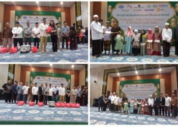 JIIPE Ramadhan Charity 1446 H, PT BKMS dan Tenant Santuni Anak Yatim dan Dhuafa Gresik