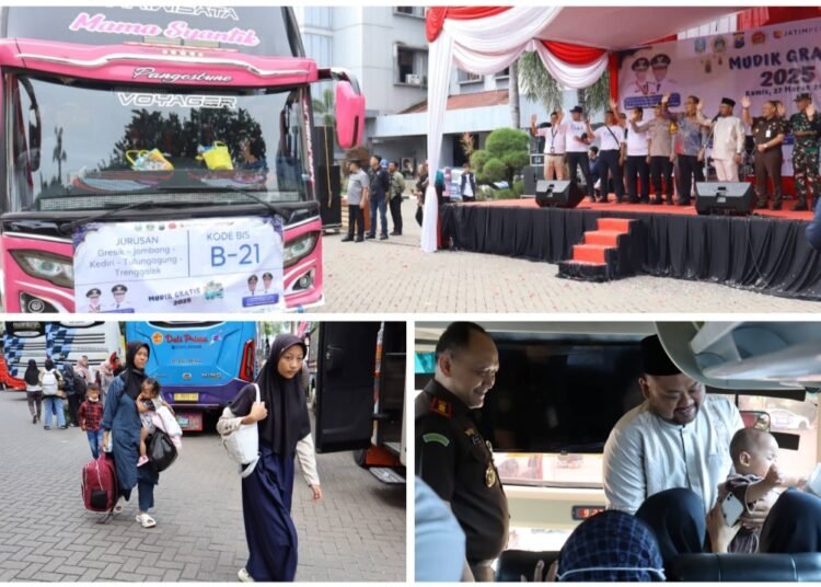 Seru !! Ribuan Warga Gresik Mudik Bahagia Tanpa Biaya plus Dapat Hampers Lebaran Berisi Produk UMKM Gratis dari Gus Yani