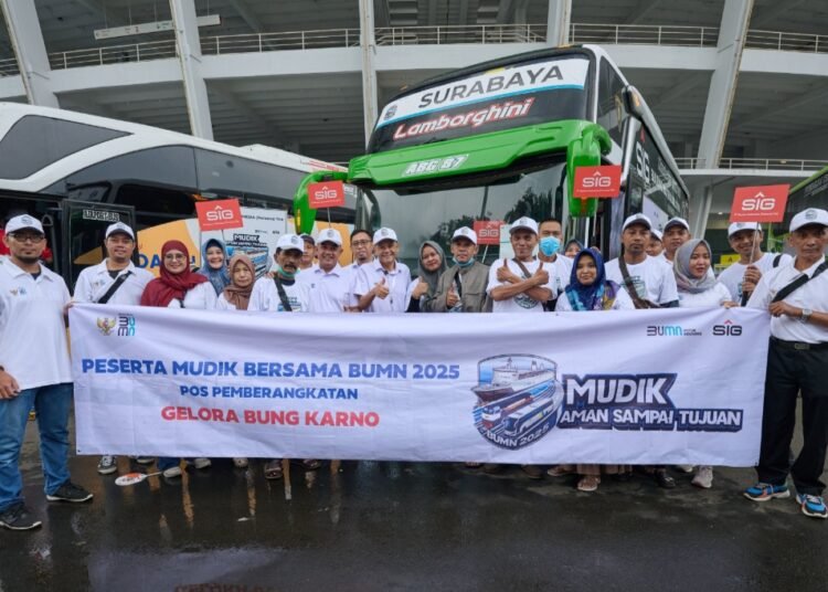 Mudik Gratis Aman dan Nyaman, SIG Berangkatkan 2.160 Pemudik: Dapat Asuransi, Kaos, Topi, Obat-obatan, Goodie Bag, serta Makanan dan Minuman