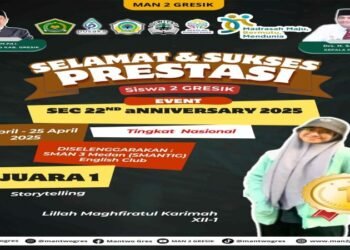 The Best !! Lillah Maghfiratul Karimah MAN 2 Gresik Raih Juara 1 Storytelling Tingkat Nasional di Ajang SEC 22nd Anniversary 2025