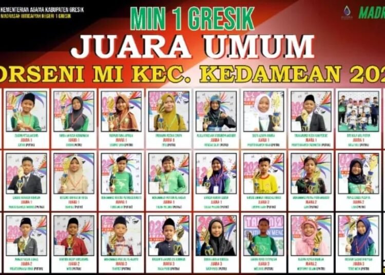 Selamat dan Sukses !! Kontingen MIN 1 Gresik Sabet Juara Umum PORSENI 2025