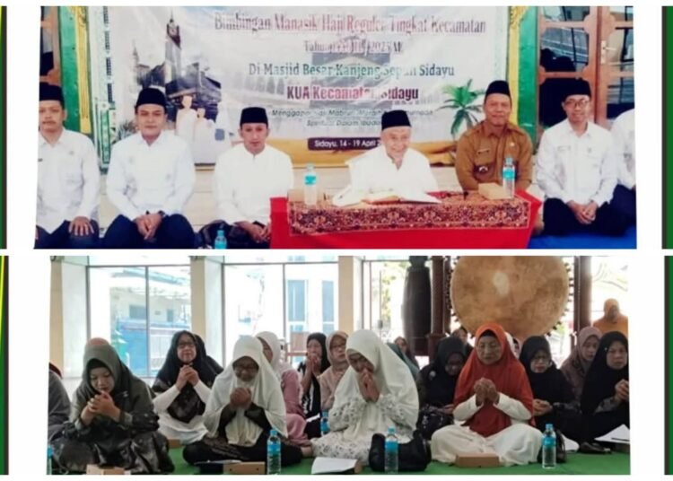 86 Jamaah Haji Sidayu Ikuti Manasik Haji Reguler, Camat dan Kepala KUA Sampaikan Harapan dan Doa