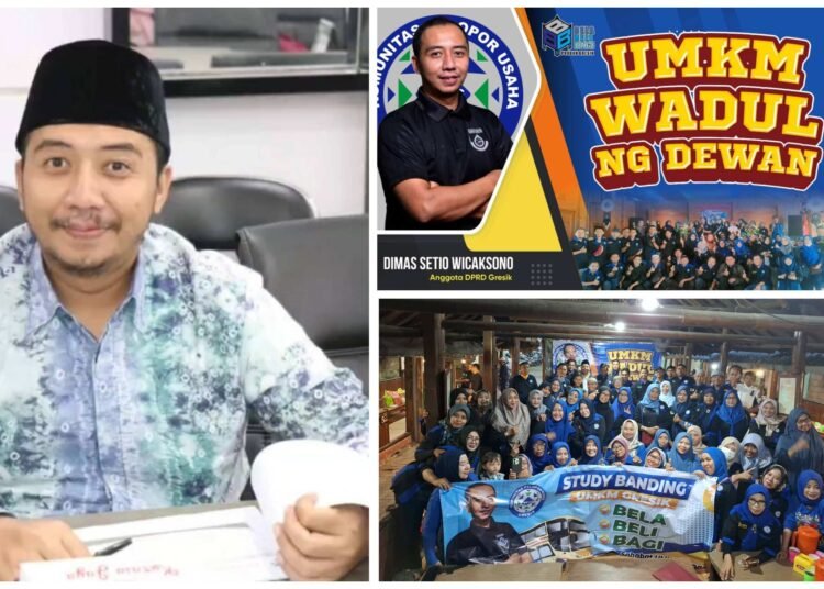 Cerdas dan Solutif !! Anggota DPRD Gresik Dimas Setio Wicaksono Gulirkan Program “UMKM Wadul Nang Dewan”