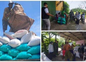 Didampingi Babinsa Dukun, Penyerapan Gabah Petani Desa Padang Bandung Berlangsung Lancar Penuh Berkah
