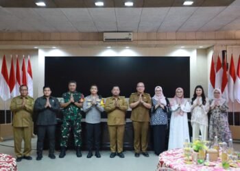 Kapolres AKBP Rovan Richard Hadiri Halal Bihalal Bareng Bupati dan Wabup Gresik Pererat Silaturahmi 