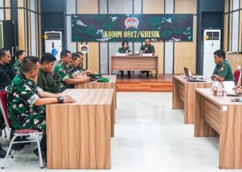 Tim Dalproggar Korem084/Bhaskara Jaya Laksanakan Pengawasan di Kodim 0817/Gresik