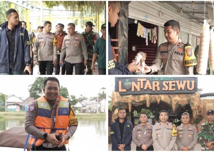 Polres Gresik Pantau Wisata Lontar Sewu Menganti Pastikan Pengunjung Aman, Nyaman dan Happy 