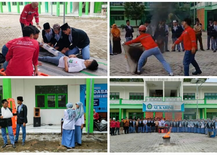 MA Alkarimi Gresik Gelar Pelatihan Keselamatan dan Kesehatan Kerja Bareng Politeknik Semen Indonesia