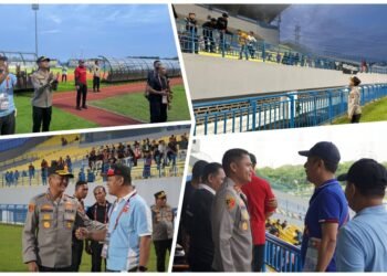 Humanis !! Kapolres Gresik Pimpin Langsung Pengamanan Laga Semifinal AFC Challenge League Madura United vs Svay Rieng di Gejos: Tertib, Aman, dan Kondusif