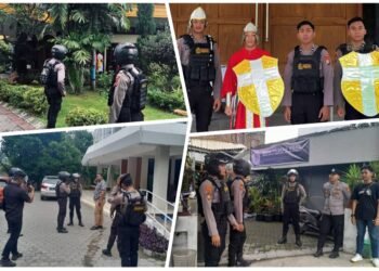 Kapolres Gresik Sebar Anggota Pastikan Perayaan Paskah Berlangsung Aman dan Tertib