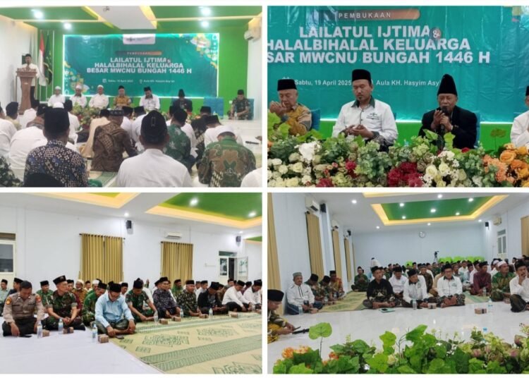 Khidmat !! Pembukaan Lailatul Ijtima’ dan Halalbihalal Keluarga Besar MWCNU Bungah