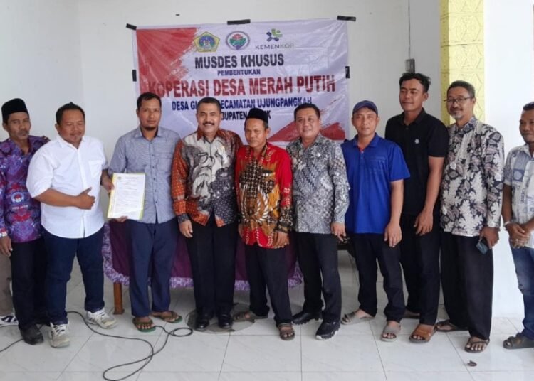 Sak Gradakan !! 13 Desa se-Kecamatan Ujungpangkah Serentak Bentuk Koperasi Merah Putih