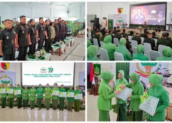 Komandan Kodim 0817/Gresik Hadiri Syukuran HUT ke-79 Persit Kartika Chandra Kirana di Kota Pahlawan