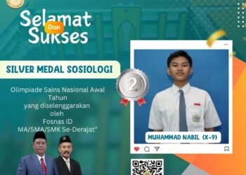 Singkirkan Ratusan Peserta, Muhammad Nabi Siswa MAN 1 Gresik Raih Silver Medali di Ajang Olimpiade Sosiologi Nasional