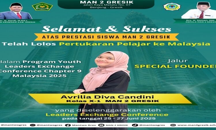 Hebat !! Avrilia Diva Candini Siswa MAN 2 Gresik Sukses Ukir Prestasi di Kancah Internasional