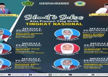 Tak Tanggung-tanggung, Enam Siswa MAN 2 Gresik Raih Medali di Ajang Olimpiade Nasional