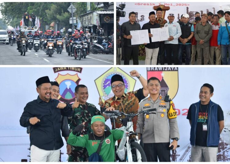 Kapolres Apresiasi May Day 2025 di Gresik Berlangsung Aman, Damai, dan Penuh Semangat Kebersamaan