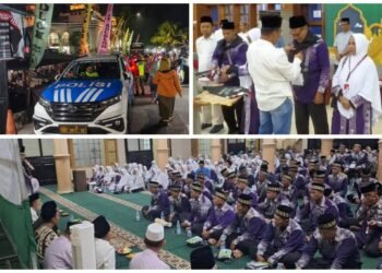 Suasana Haru Iringi Keberangkatan 376 Calon Jamaah Haji Gresik ke Tanah Suci