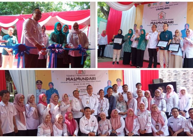 Wujudkan 100 Hari Kerja Gus Yani – dr. Alif, Dinas KBPPPA Gresik Resmi Launching “Masmundari” Tempat Penitipan Anak Gratis