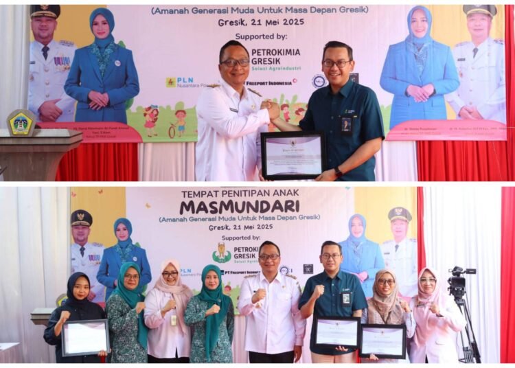Salut !! PT Petrokimia Gresik Dukung Penuh Hadirnya “Masmundari” Tempat Penitipan Anak Gratis bagi Pekerja Rentan