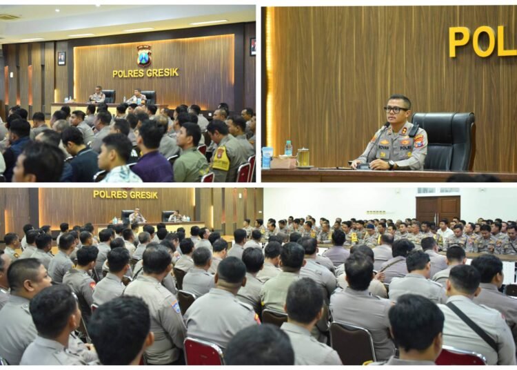 Kapolres Gresik Tegaskan Bhabinkamtibmas Ujung Tombak Polri dalam Merawat Kepercayaan Masyarakat