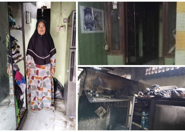 Rewang Masak di Rumah Tetangga, Rumah Sendiri Dilalap si Jago Merah: Janda Sembungan Kidul Dukun Pasrah Ratapi Nasibnya…