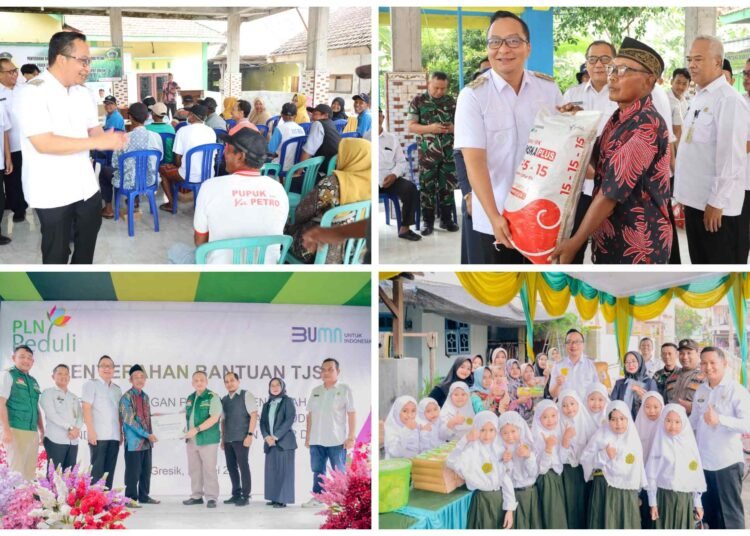 Para Petani Menjerit Gagal Panen, Plt Bupati Gresik Turun Langsung Gelontor Bantuan