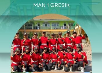 Joosss !! Tim Paskibra MAN 1 Gresik Sukses Sabet Juara Best Camp LKBB Pantura se-Jawa Timur