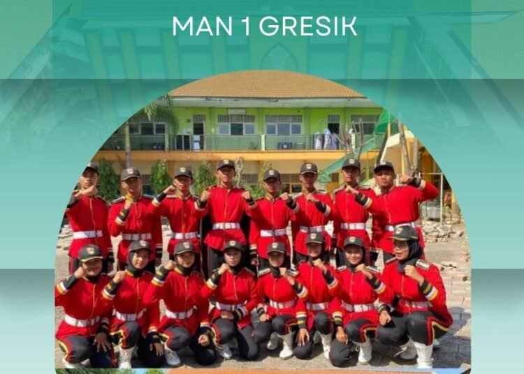 Joosss !! Tim Paskibra MAN 1 Gresik Sukses Sabet Juara Best Camp LKBB Pantura se-Jawa Timur