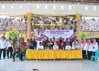 Penuh Manfaat !! TMMD ke-124, Kodim 0817/Gresik Gelar Pelatihan Budidaya Ikan Nila untuk Warga Desa Banter Benjeng