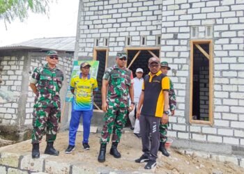 Dandim 0817/Gresik Turun Langsung Tinjau Progres Pelaksanaan TMMD ke-124 di Desa Banter Benjeng